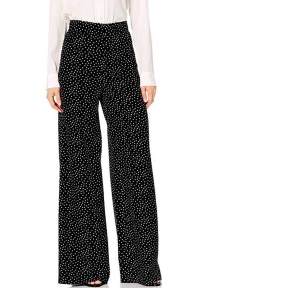 JILL Jill Stuart Wide Leg Polka Dot Pants. 2